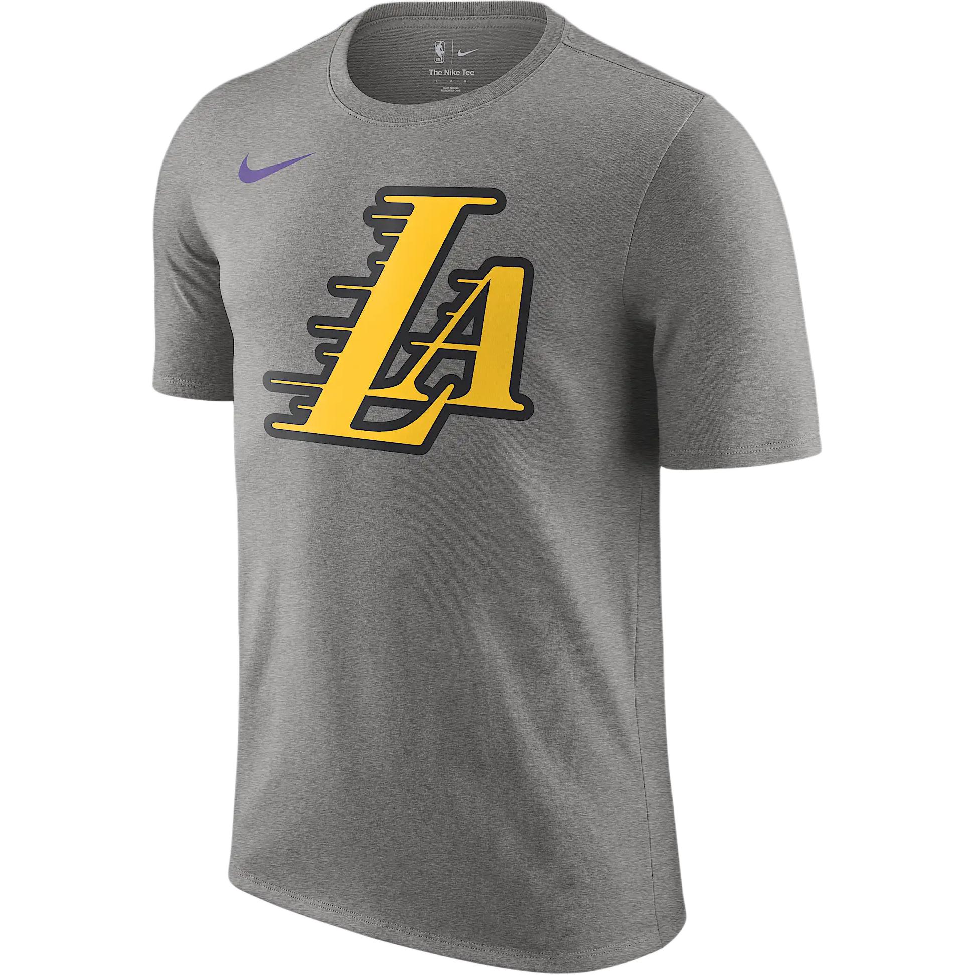 Футболка мужская Los Angeles Lakers Essential City Edition NBA Nike, темно-серый — фото 3