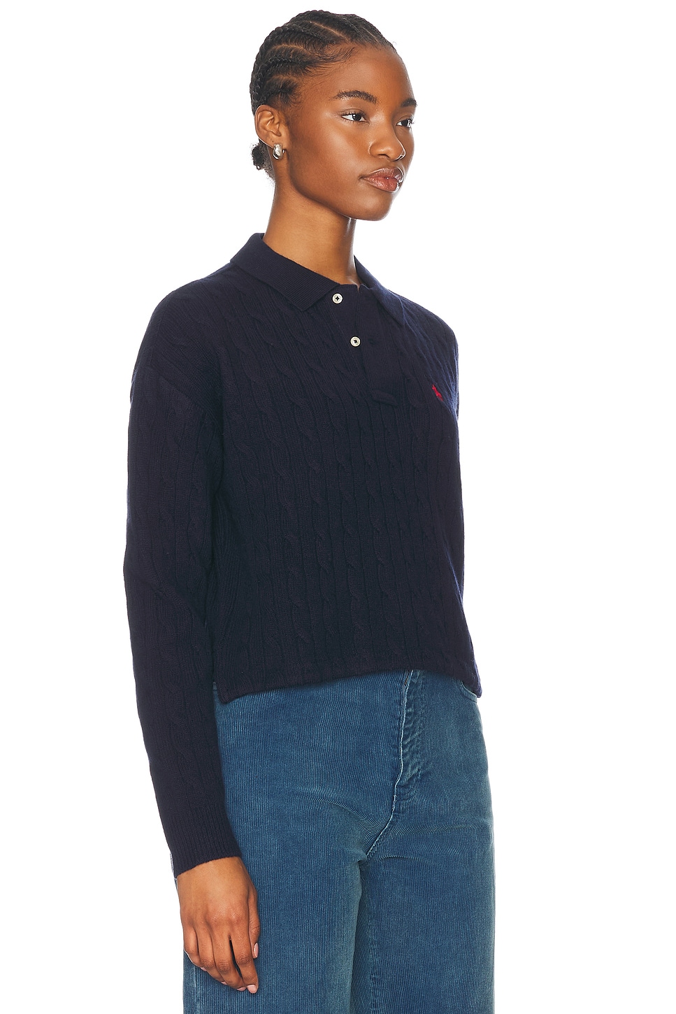 

Рубашка поло с длинным рукавом Polo Ralph Lauren, цвет Hunter Navy