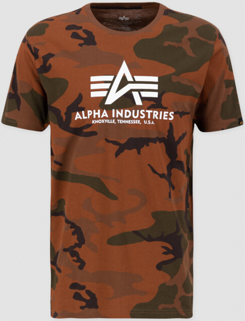 

Футболка Alpha Industries Basic Camo T-Shirt, коричневый