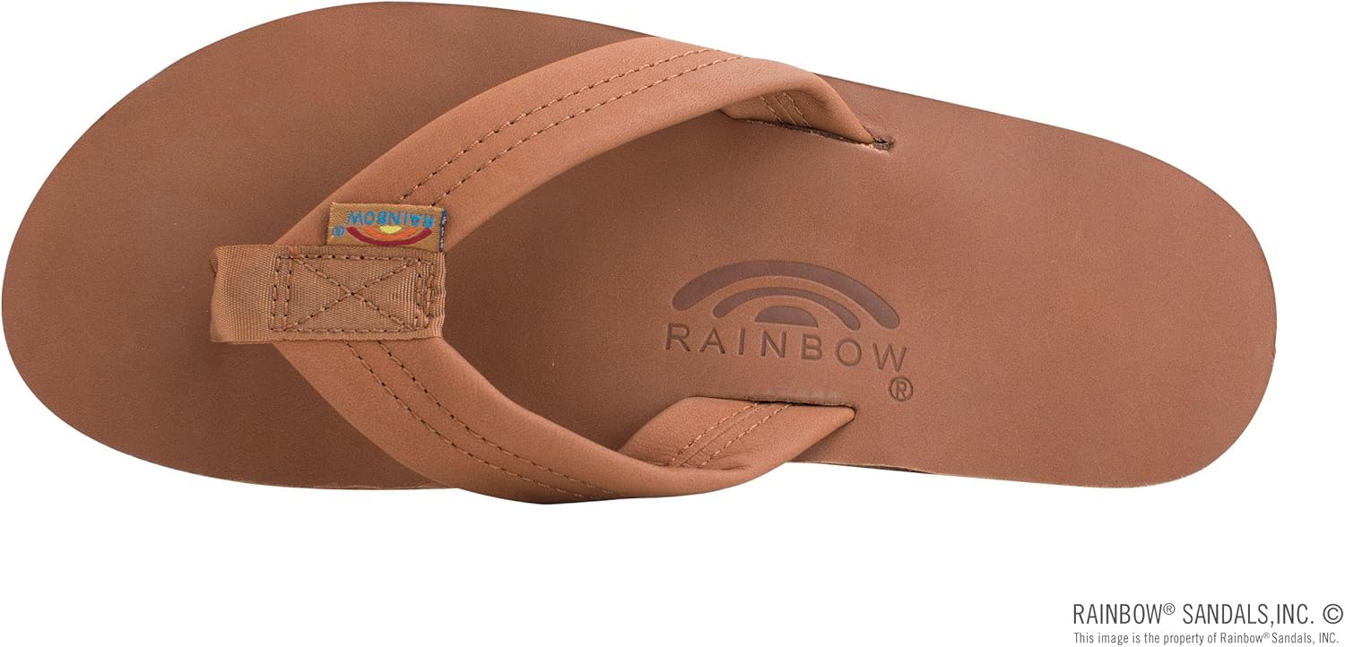 Женские сандалии Rainbow с двойным слоем и широкой застежкой с поддержкой свода стопы Rainbow Sandals, коричневый — фото 3