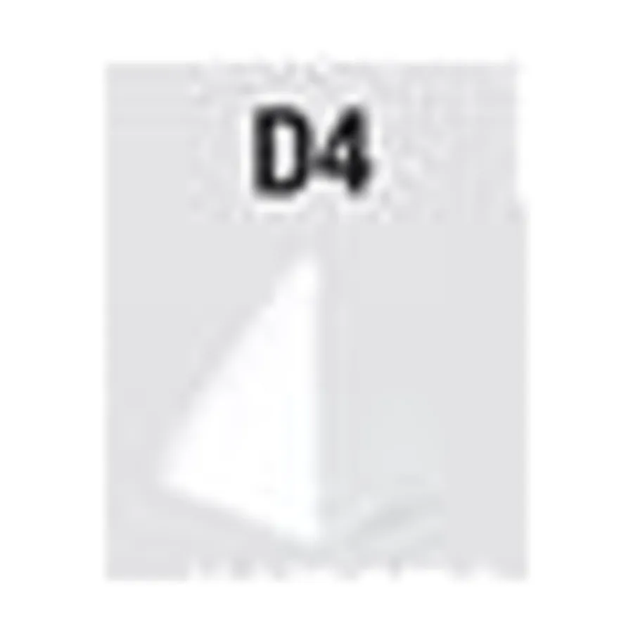 

d4 Пустой белый (10), Dice - Blank Dice