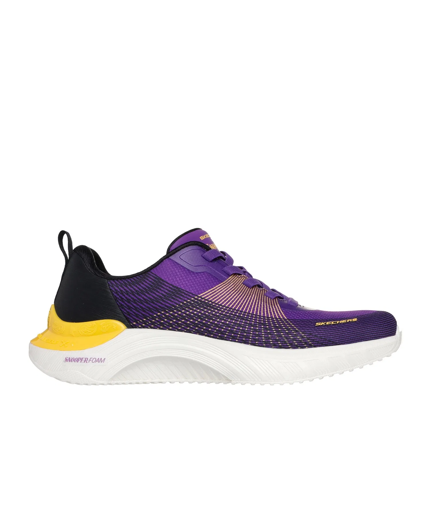 Мужские кроссовки SKECHERS Snoop Ace Cyber Walker чёрные с золотом — фото 4