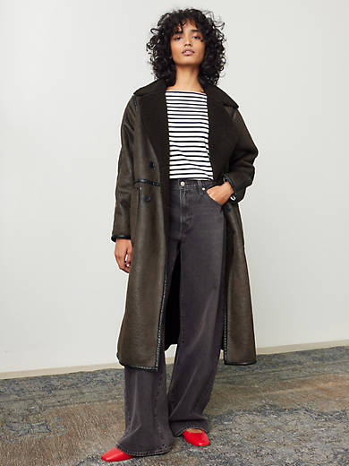 

Женские мешковатые прямые джинсы XL Levi's, цвет Influential Lady - Black