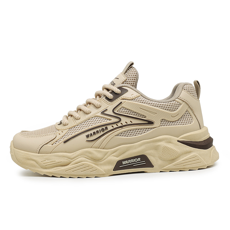 

WARRIOR Кроссовки Height Increasing Slip Resistant Low top Chunky Sneakers Men's Khaki