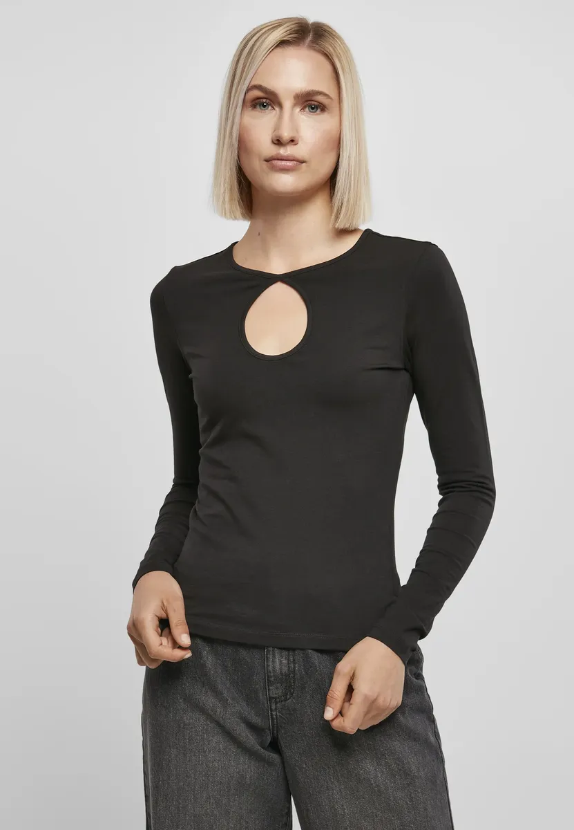 

URBAN CLASSICS с длинным рукавом " Urban Classics Ladies Organic Keyhole Longsleeve", черный