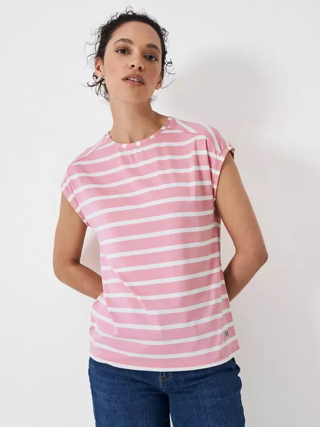 

Футболка Crew Clothing Ruby Stripe, цвет light/pink