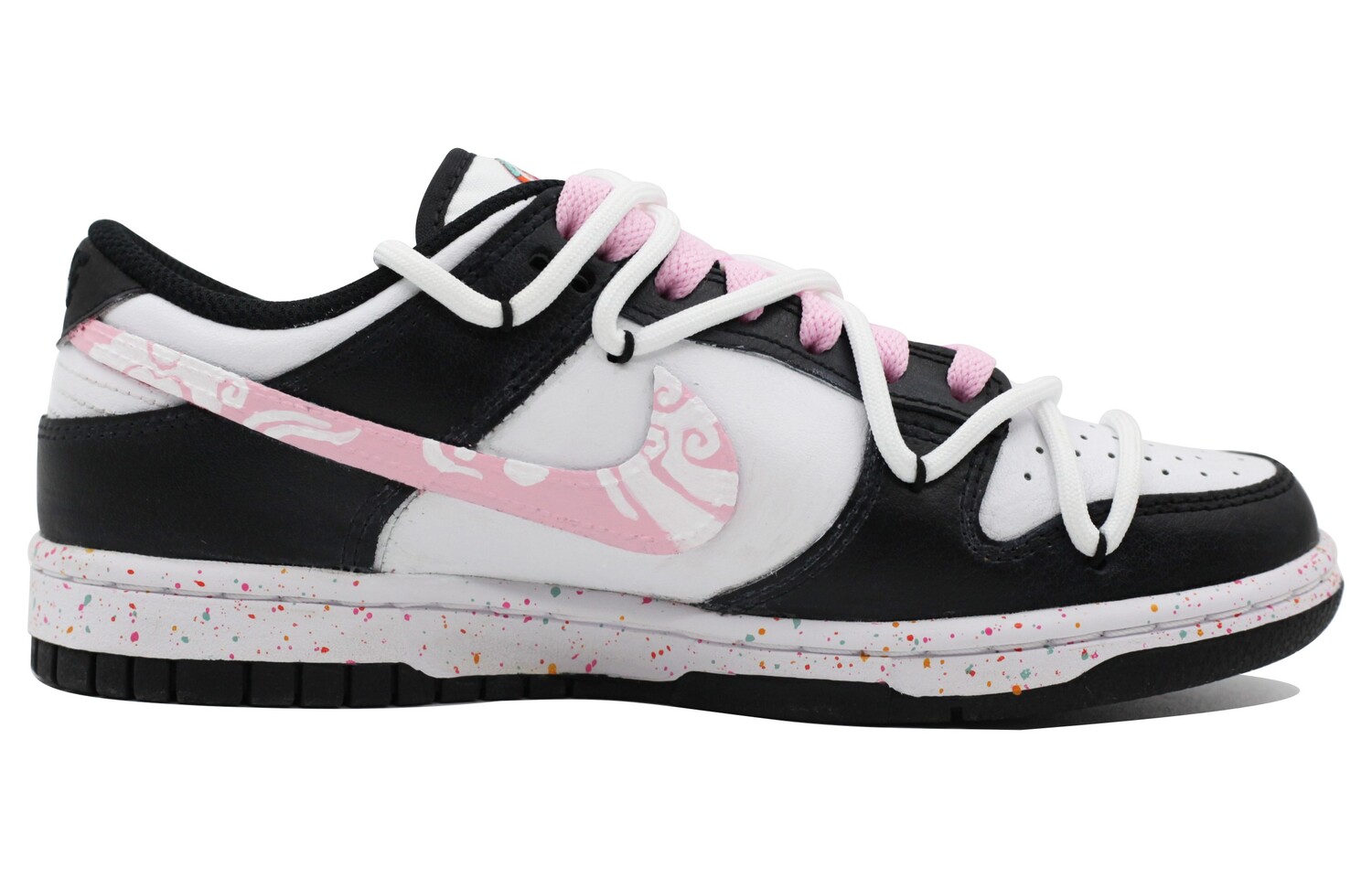 

Кроссовки Nike Dunk Skateboard Shoes Women's Low-Top Black Pink