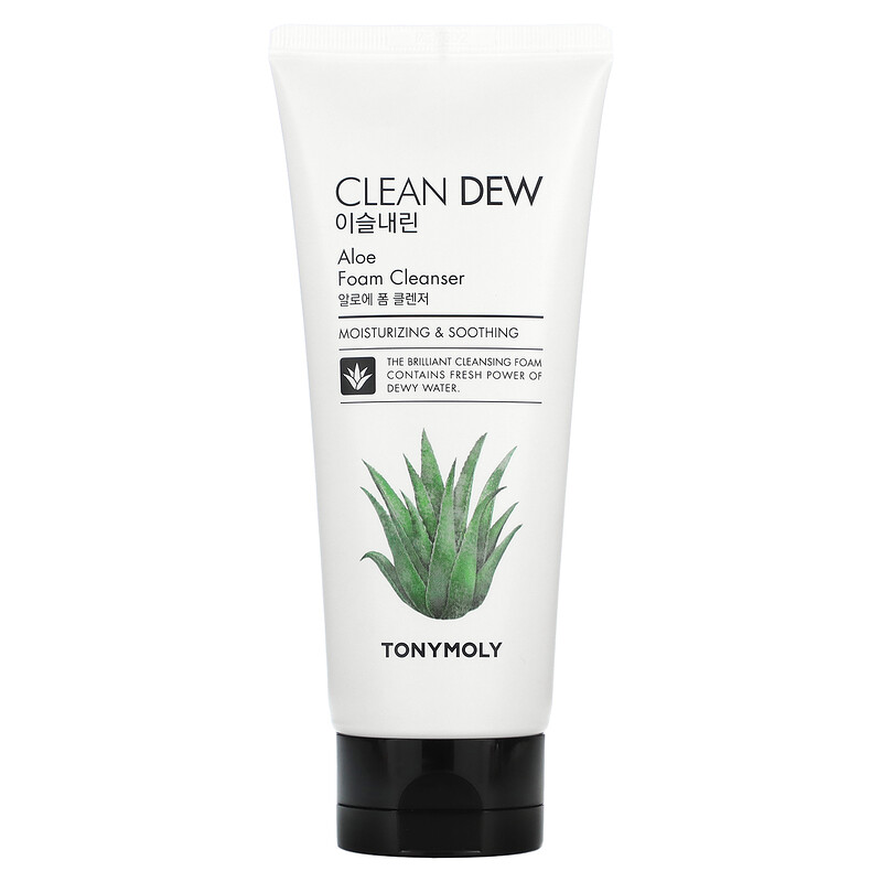 

TonyMoly, Clean Dew, очищающая пенка с алоэ, 180 мл