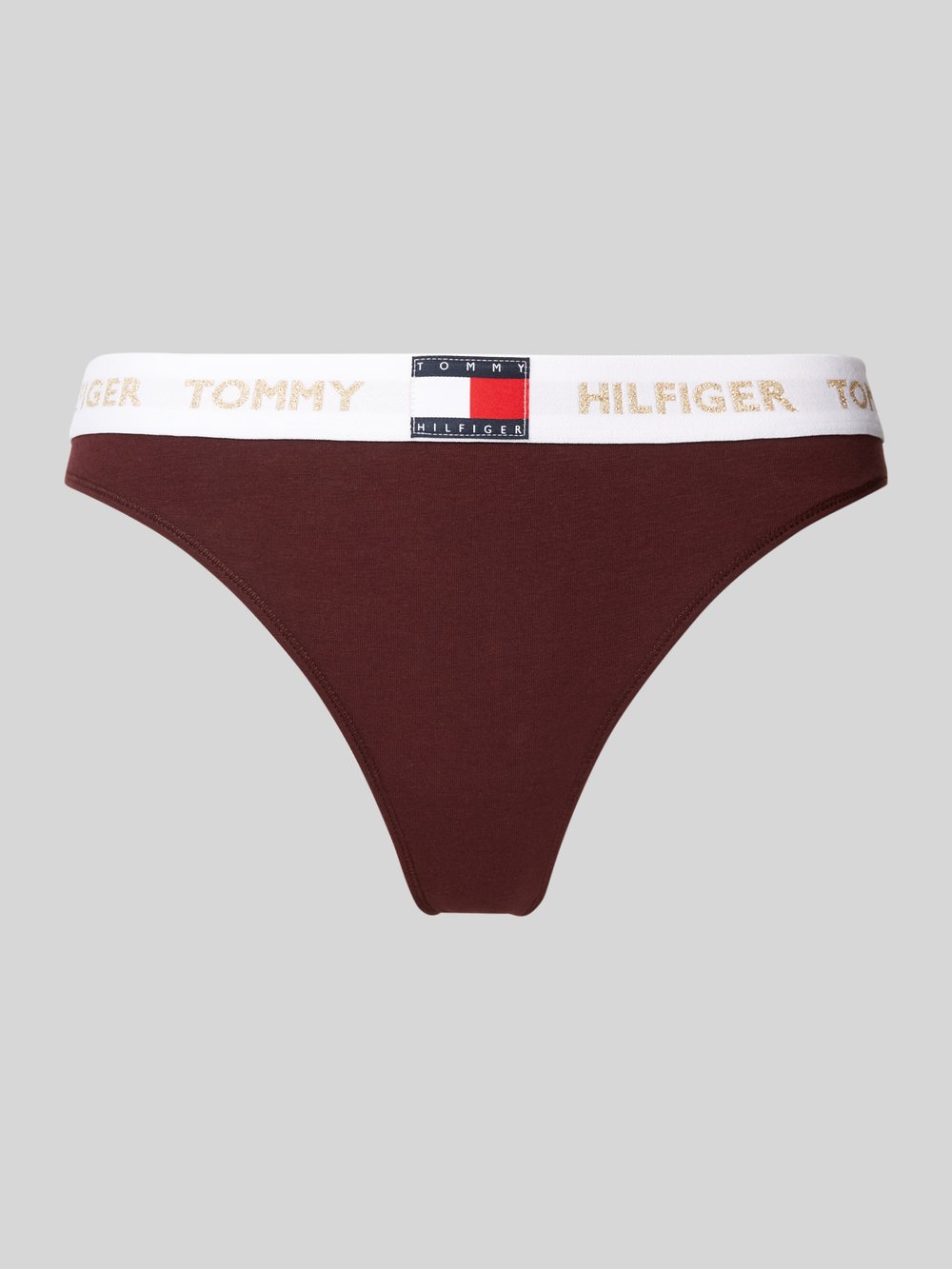 

Трусы с эластичным поясом с логотипом TOMMY HILFIGER, бордовый
