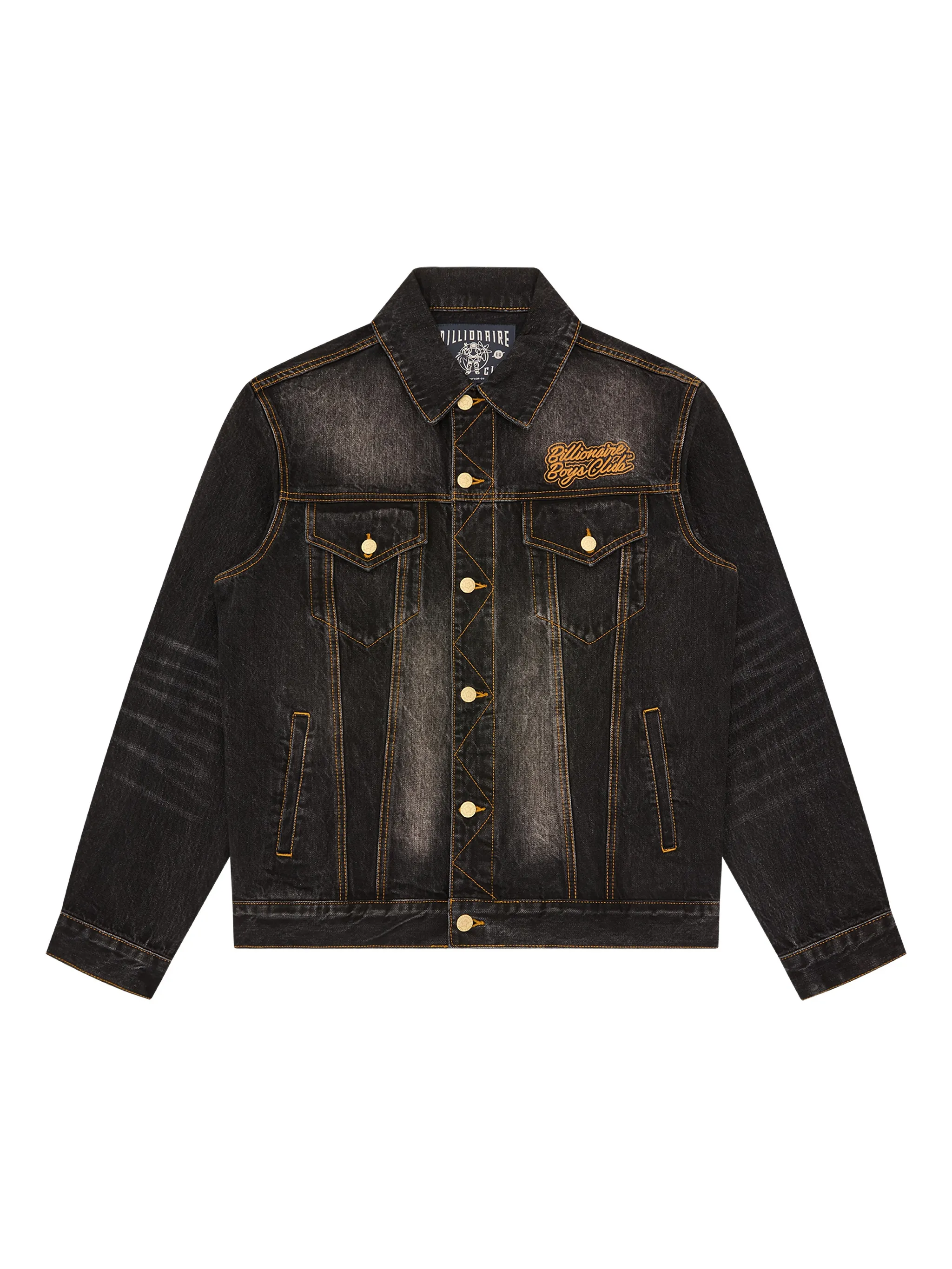 

Джинсовая куртка Script Cord Collar с вышивкой Billionaire Boys Club, черный
