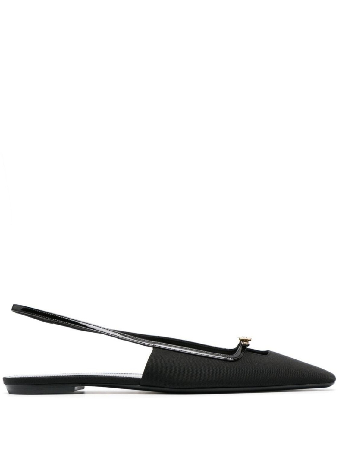

Saint Laurent мюли с ремешком на пятке, черный