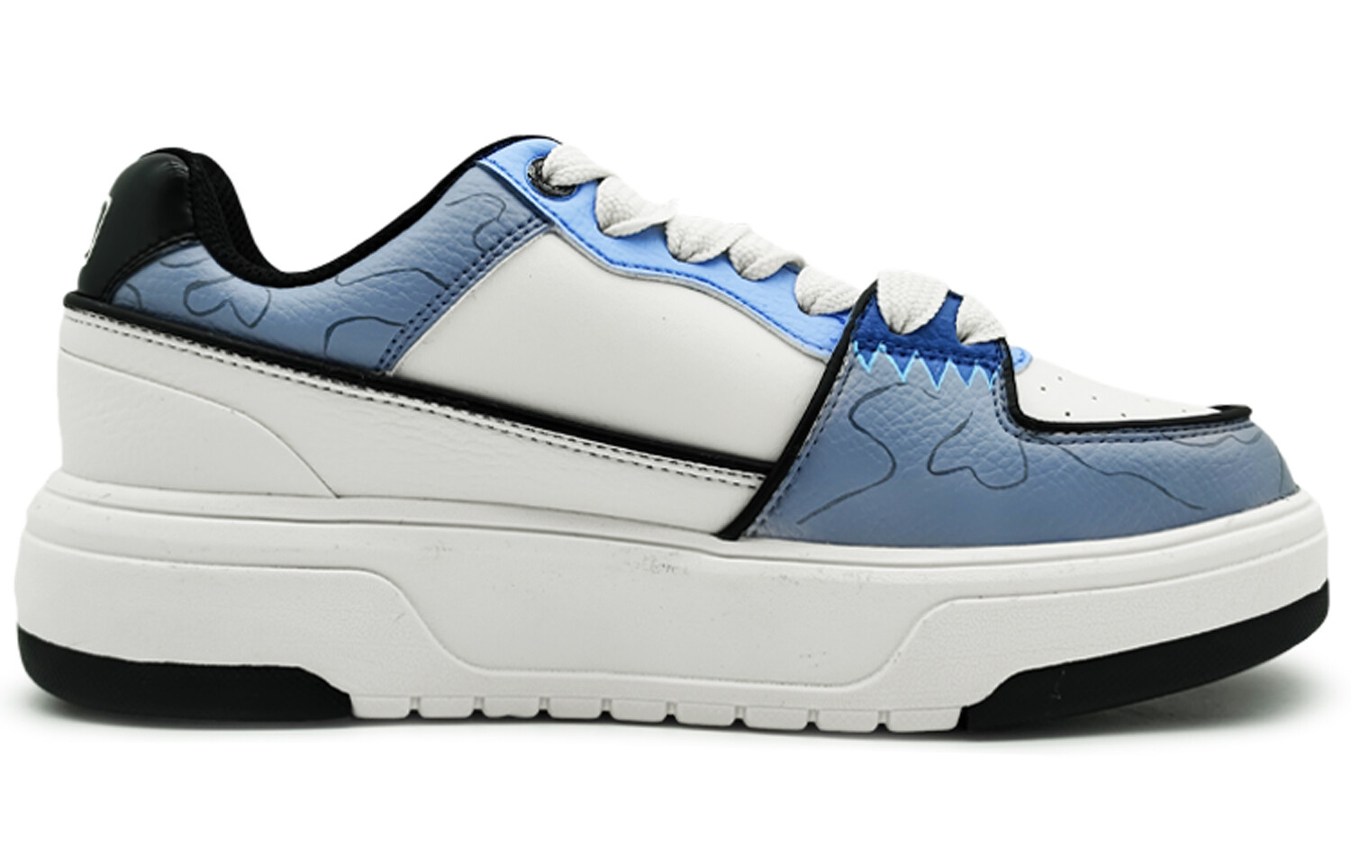 Кроссовки MLB Chunky Liner Skateboarding Shoes Unisex Low-top Washed Blue, синий — фото 2