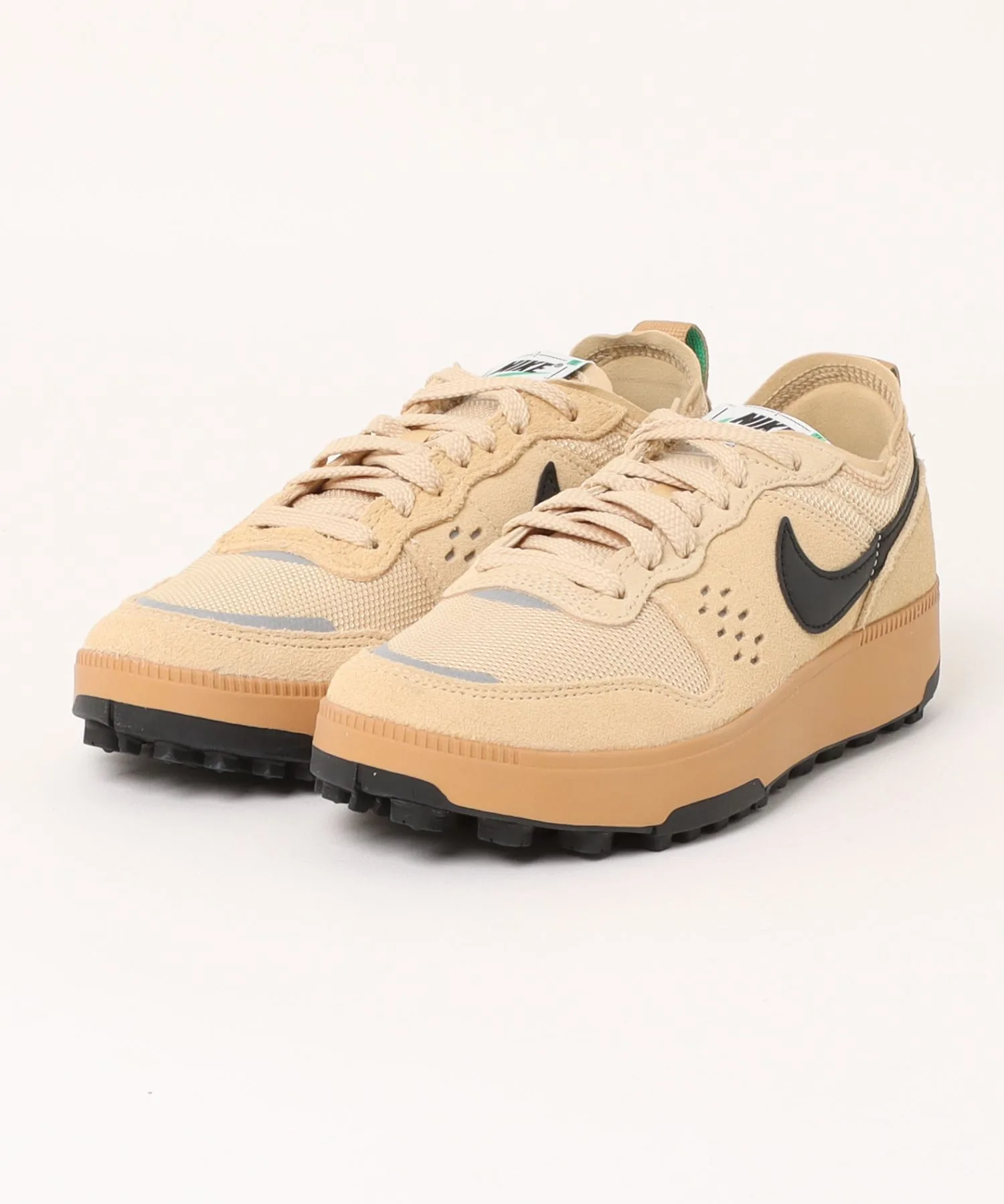 Мужские кроссовки из натуральной кожи C1TY MFZ3863A NIKE бежевые