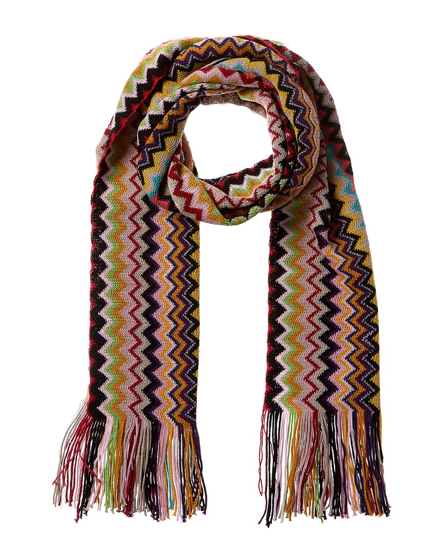 

Шарф Missoni из смесовой шерсти Missoni, серый