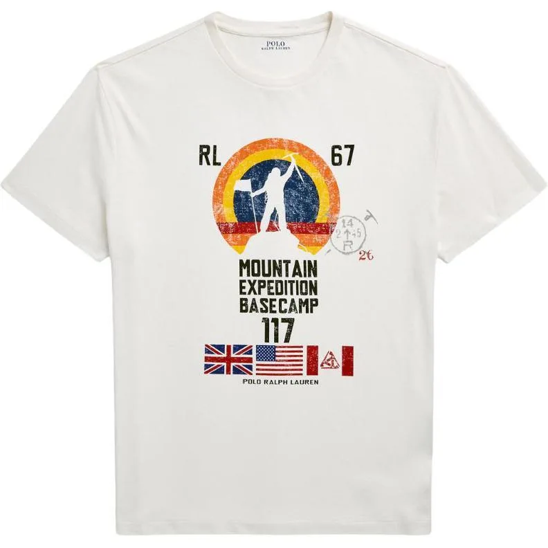 Футболка с принтом Polo Ralph Lauren, белый — фото 3