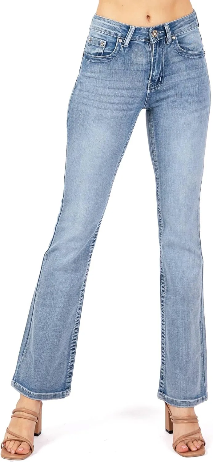 

Джинсы Bootcut с камнями WAX JEAN