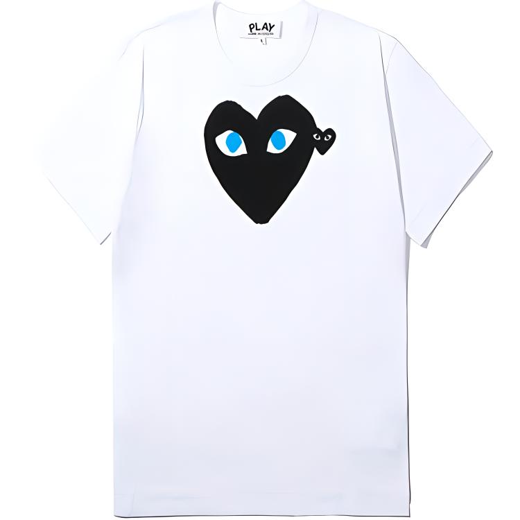 

CDG Play Футболка Comme Des Garcons Play Women's Black Heart Blue Eyes White