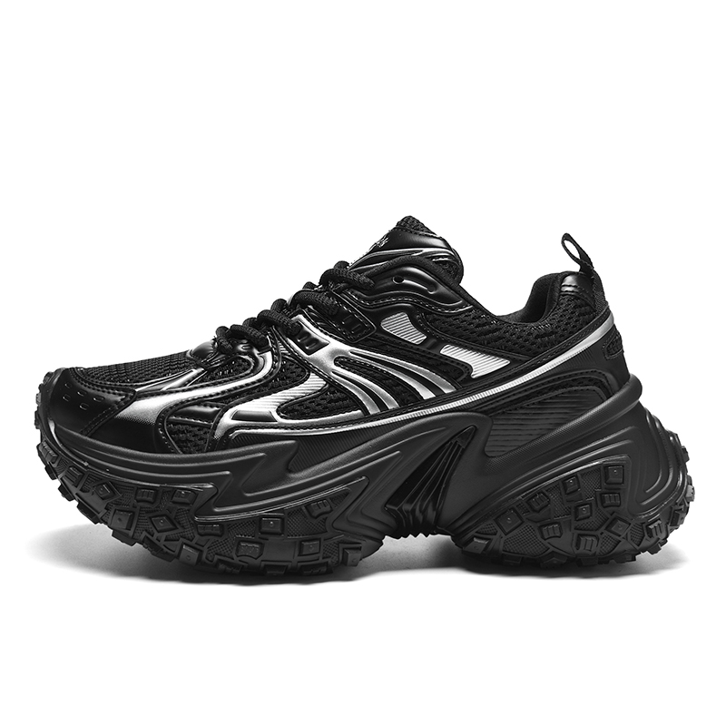 

B.Duck Ледяные шипы серия высота увеличение износостойкий противоскользящий низкий верх массивные кроссовки унисекс черный, цвет Black