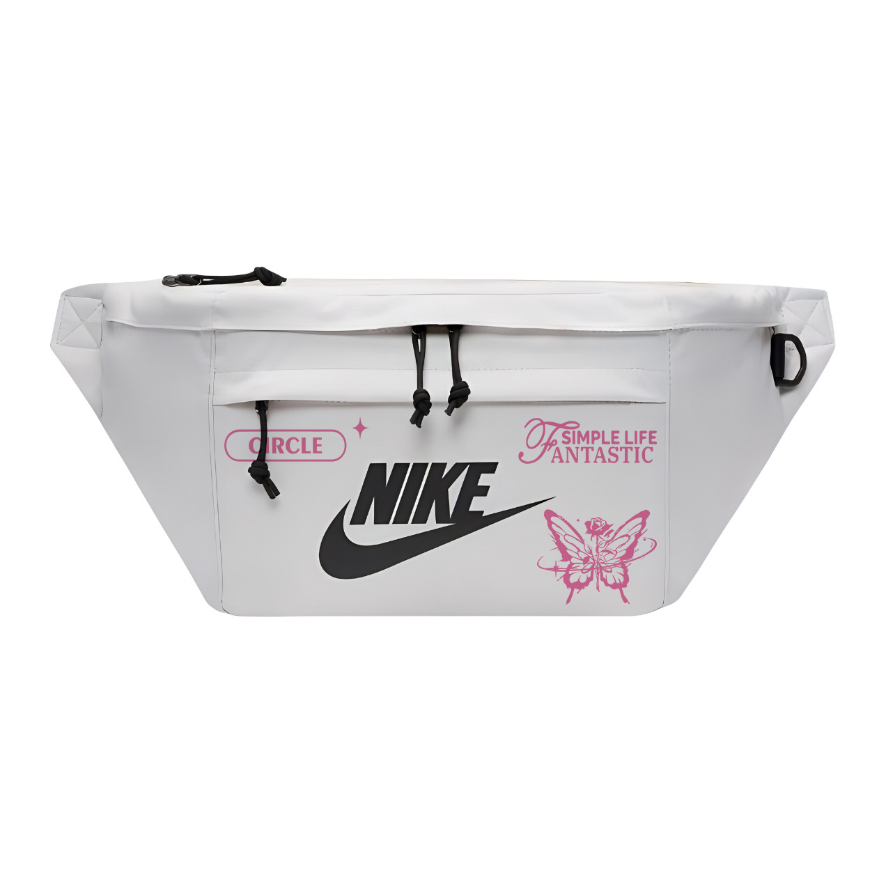 

Nike Одноплечевая набедренная сумка через плечо унисекс белая, Rose Butterfly