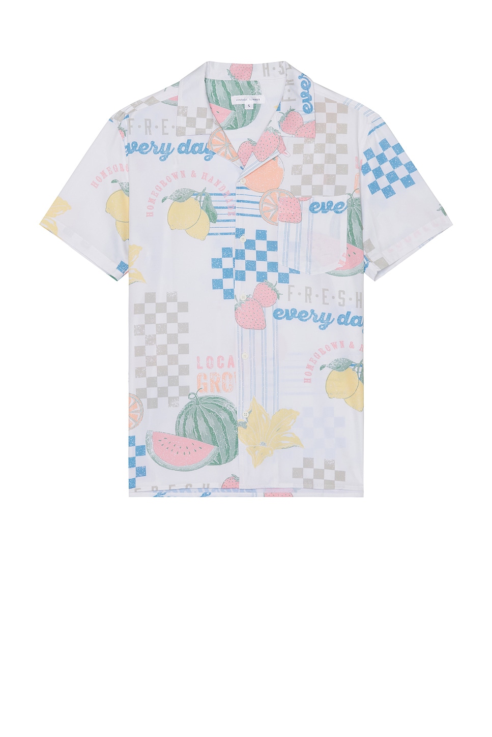 

Премиум-рубашка для кемпинга Vintage Summer, white