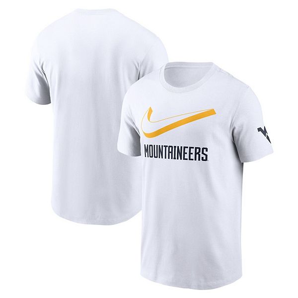 

Мужская белая футболка west virginia mountaineers primetime 2-hit swoosh Nike