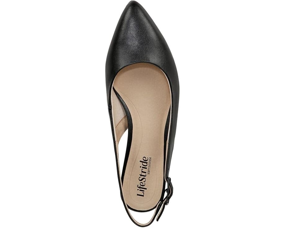 Туфли на плоской подошве LifeStride Percy Slingback, черный — фото 2
