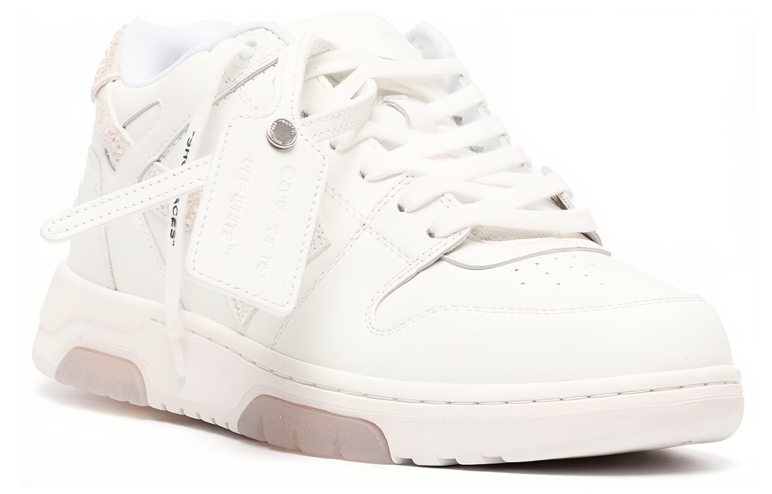 Кроссовки мужские Off-White Out Of Office, белый / зеленый / бежевый — фото 2