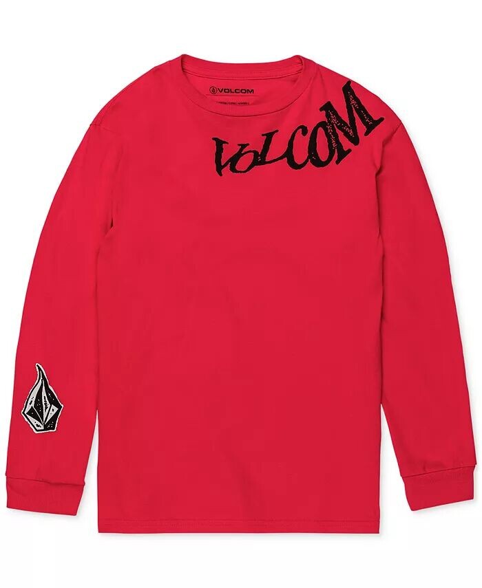 

Футболка с длинными рукавами и логотипом Big Boys Controt Volcom, красный