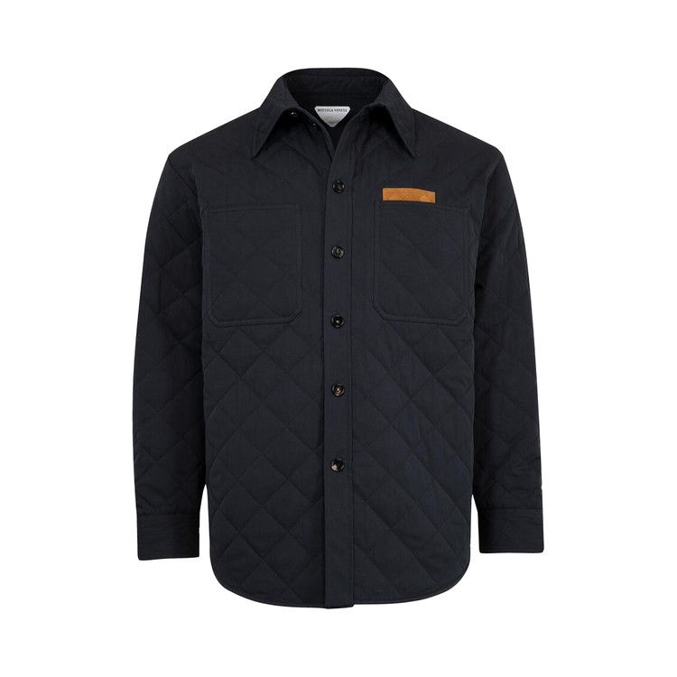

Куртка Bottega Veneta Quilted Padded Technical Overshirt, Midnight Blue