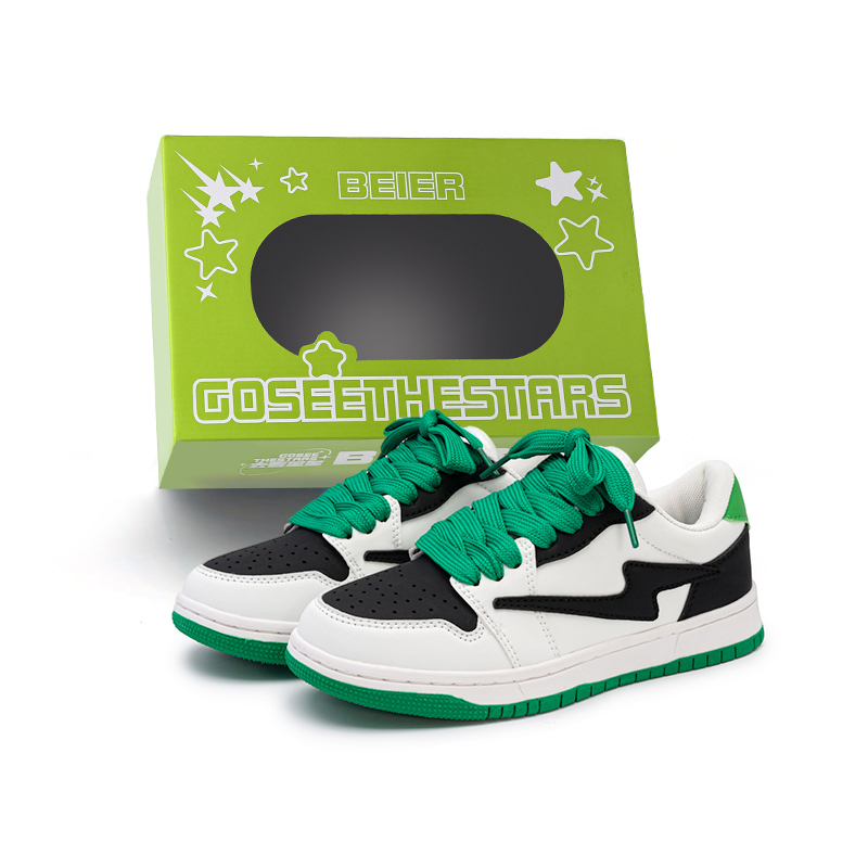 

BEIER Амортизирующие износостойкие низкие скейтерские кроссовки унисекс черно-зеленые изумрудные, цвет Emerald
