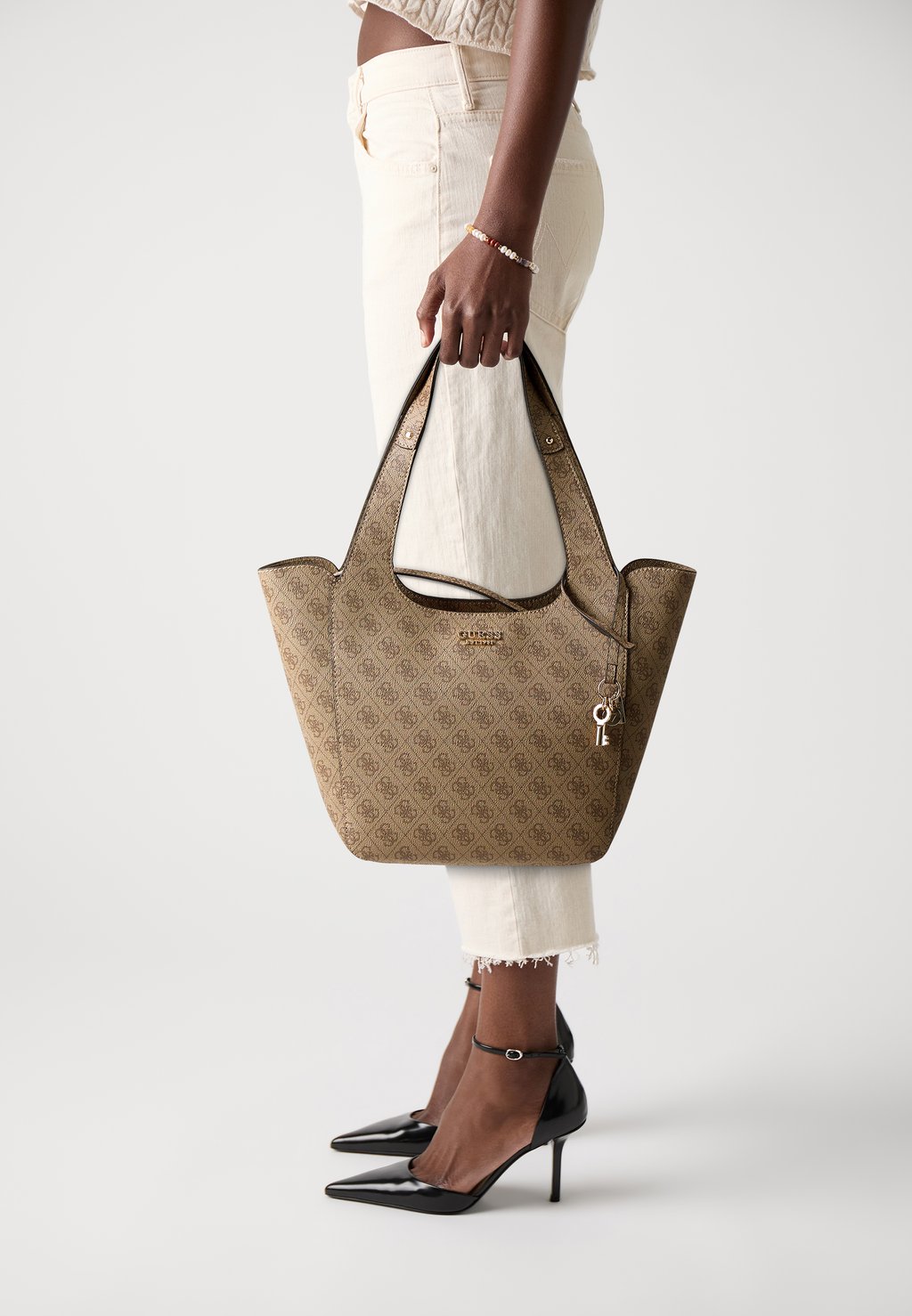 

Сумка CALISTA TOTE Guess, бежевый