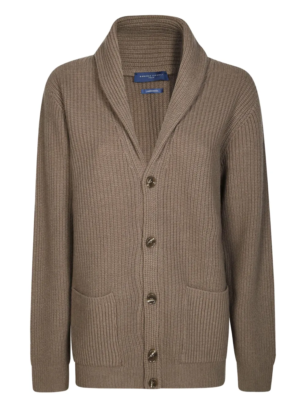 

Кардиган с шалевым воротником Daniele Fiesoli, коричневый