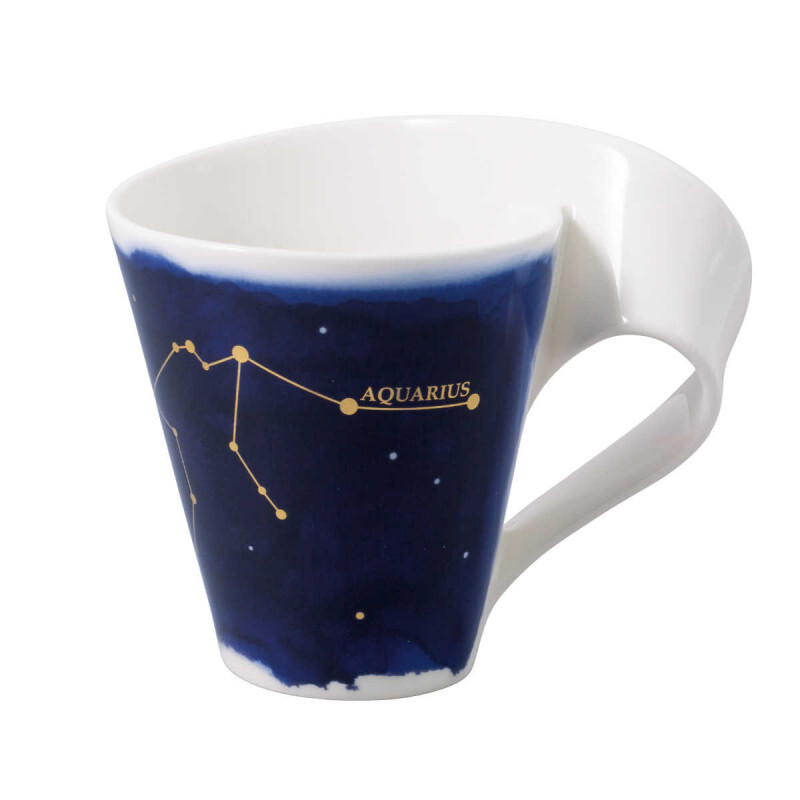 

Кружка NewWave Stars с ручкой Водолей/Водолей 0,30 л Villeroy & Boch, белый/синий/золотой