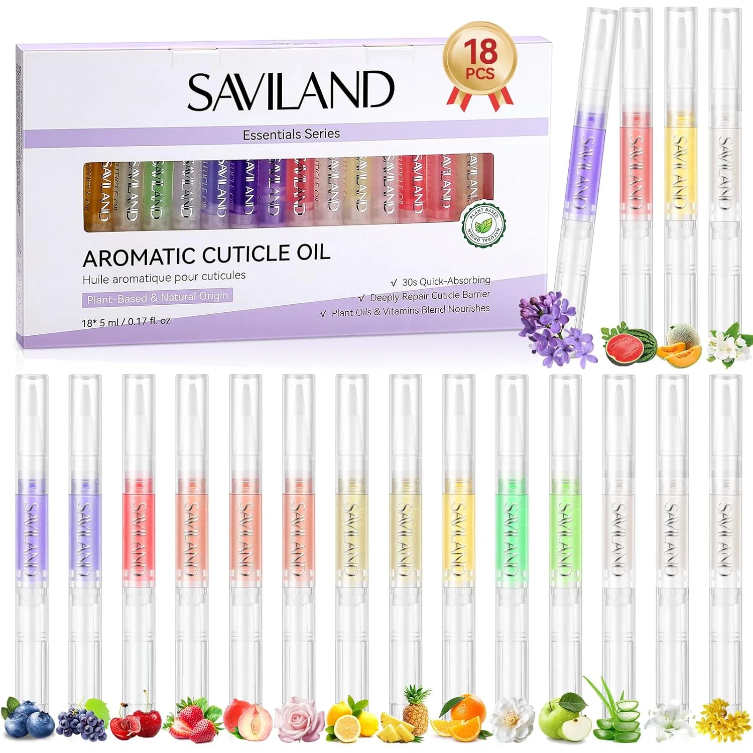 Набор масел для кутикулы в карандаше 18 шт. от SAVILAND Saviland, Pack Of 18