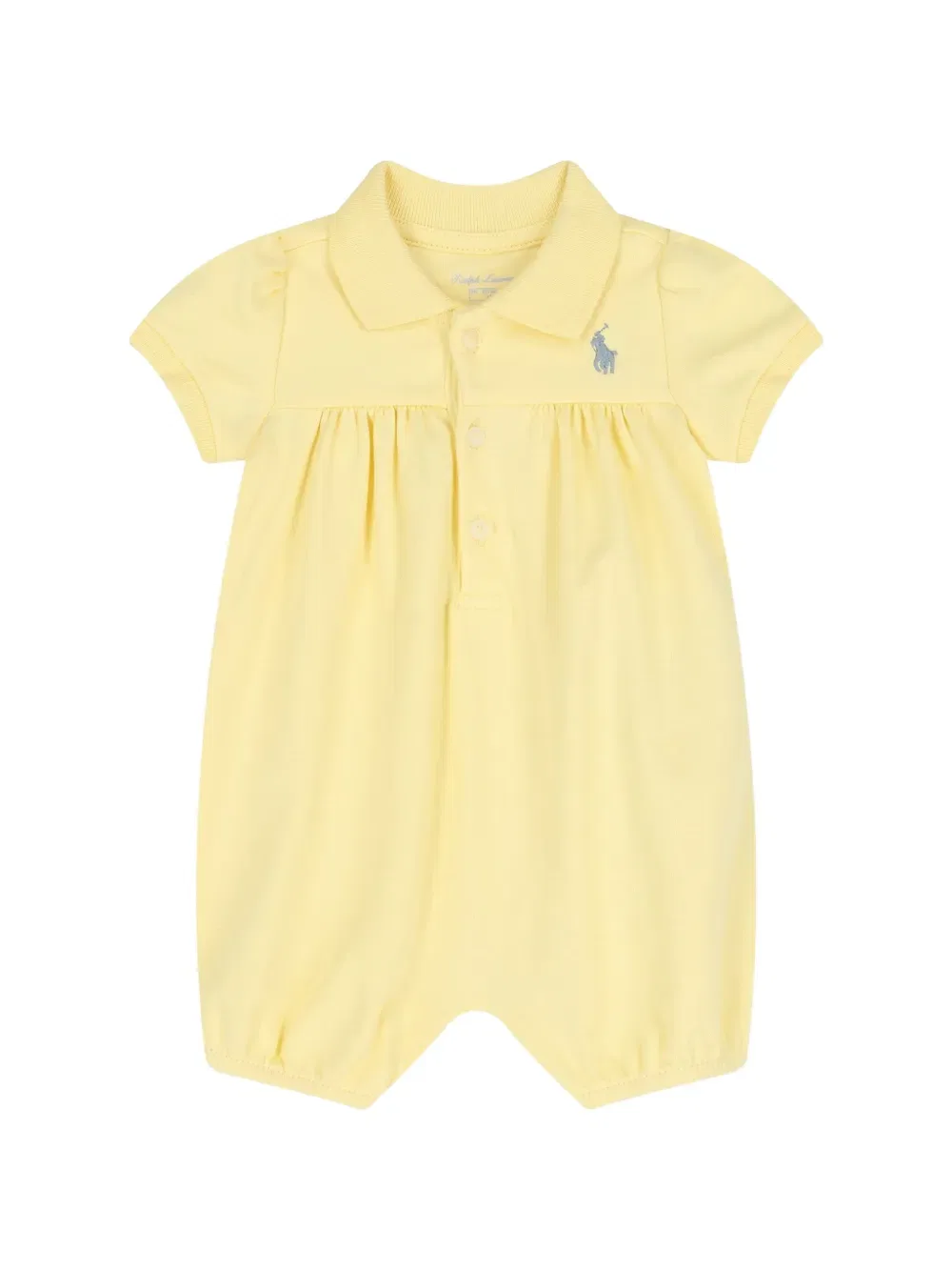 Короткие шорты с воротником-поло Polo Ralph Lauren Kids, желтый