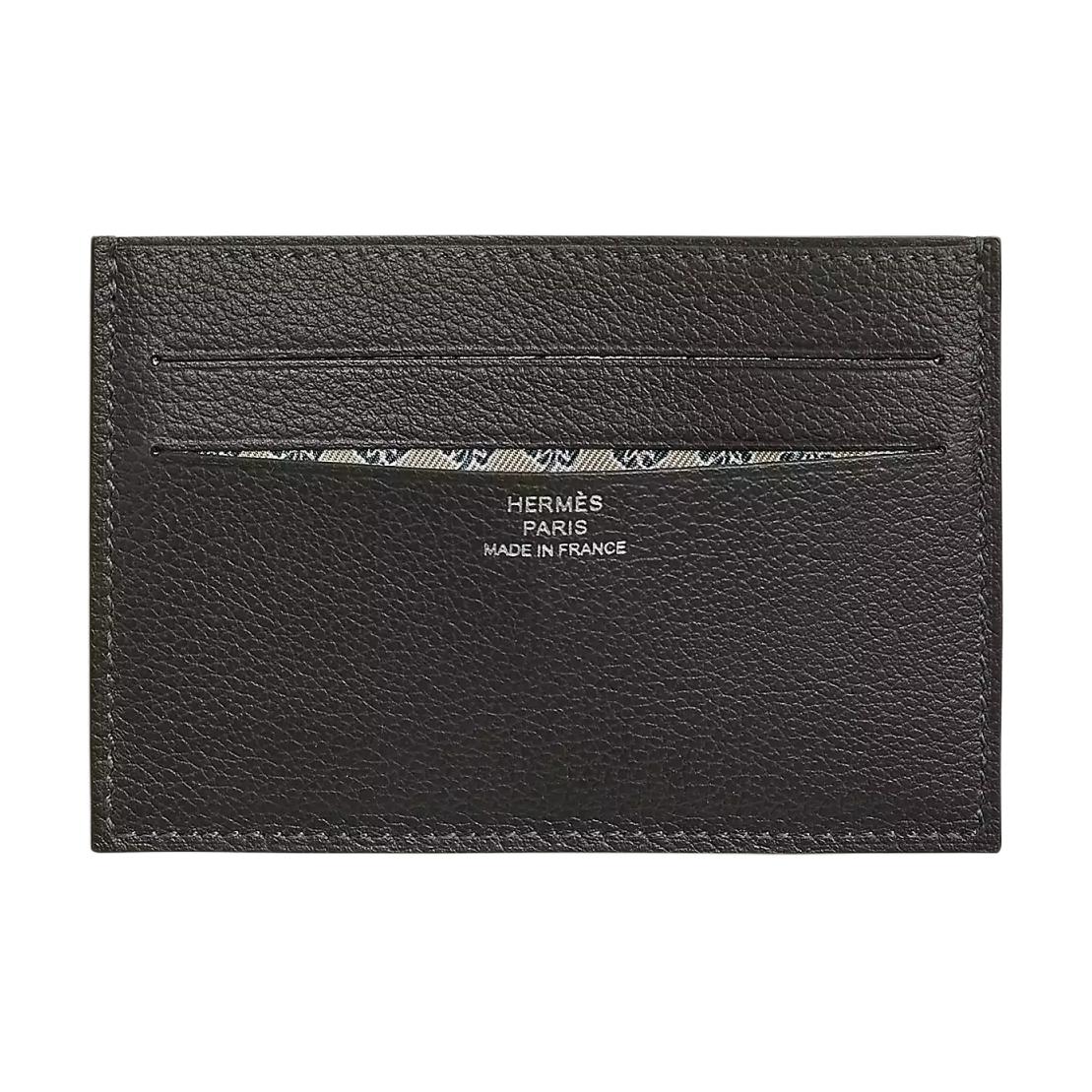 

HERMES Кожаный картхолдер Citizen Twill Evercolor, Black