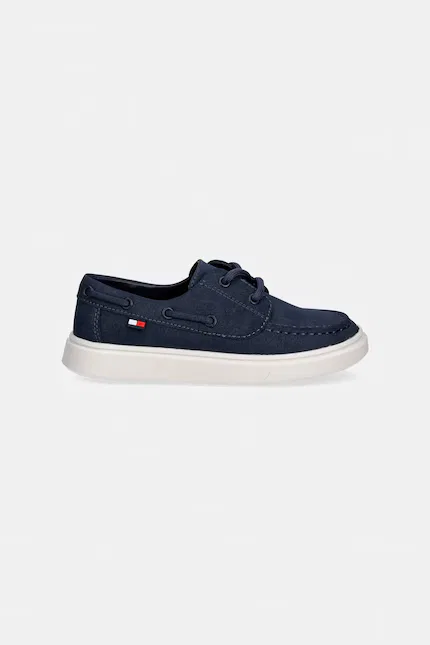 Мокасины детские из экокожи Tommy Hilfiger, синий — фото 2