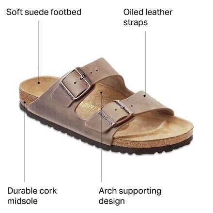 

Кожаные сандалии Arizona женские Birkenstock, цвет Tobacco Oiled Leather