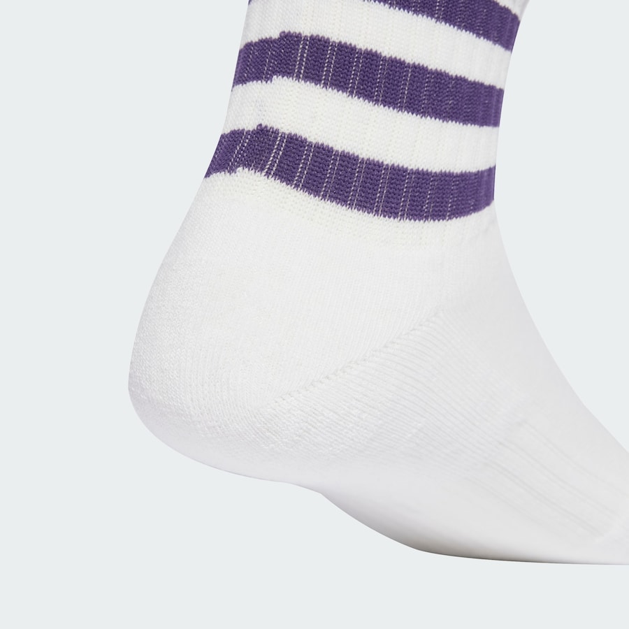 Спортивные носки ADIDAS PERFORMANCE 3-Stripes Cushioned Sportswear Low-Cut 3 Pairs, Purple/Orchid/White — фото 4