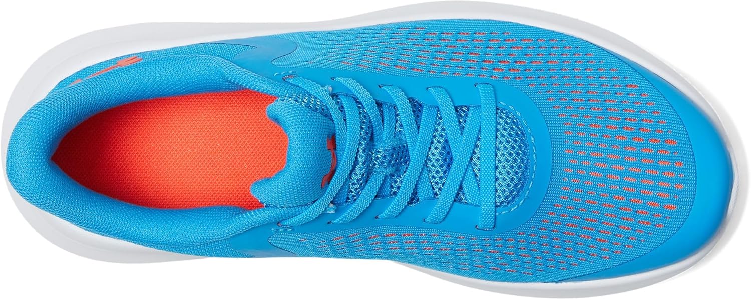 Кроссовки Under Armour Boys Pre School Rogue 4 с альтернативной шнуровкой, (428) Electric Blue/Ares Red/Ares Red — фото 2