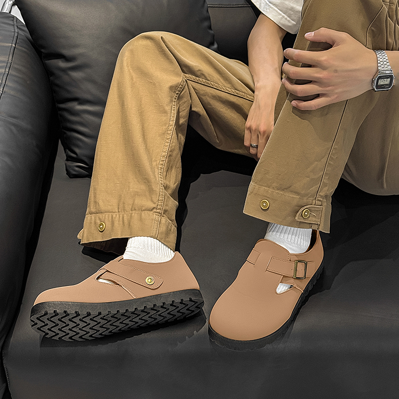 Medd Биркеншток мужские туфли низкие бежевые, цвет Beige — фото 4