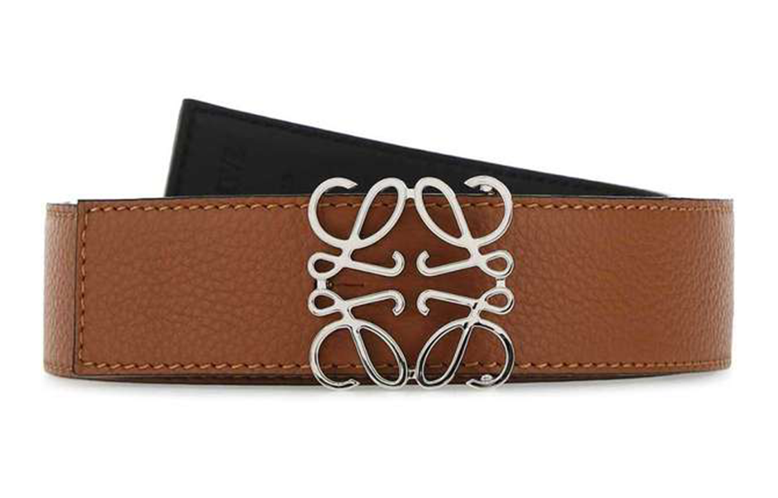 

LOEWE Мужской кожаный ремень из коровьей кожи верблюжьего цвета шириной 3.5 см, Camel