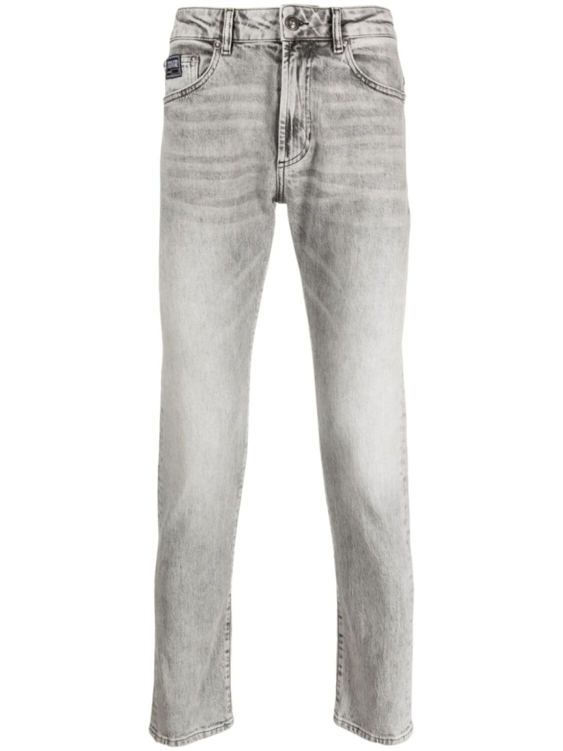 

Versace Jeans Couture прямые джинсы с эффектом потертости, серый