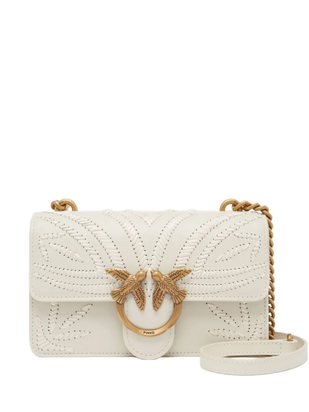 

PINKO сумка через плечо Love One, белый
