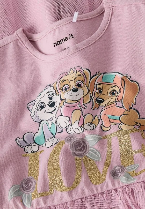 Платье-Футболка kleid paw patrol Name It, Keepsake Lilac — фото 3