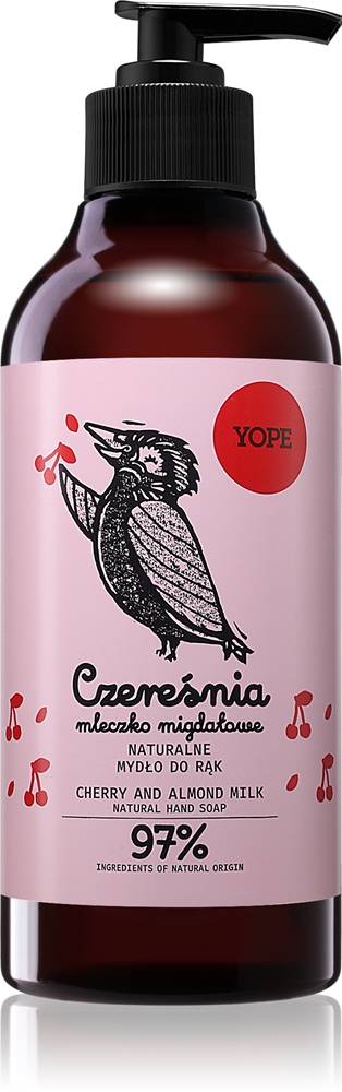 

Натуральное мыло для рук с вишней и миндальным молоком Yope, 500 мл