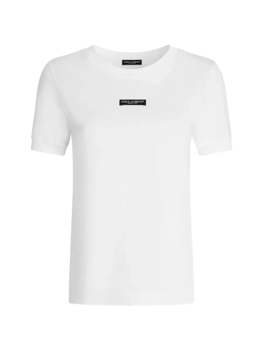 Футболка из джерси с вышивкой DG DOLCE & GABBANA, белый