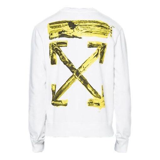 

Толстовка c/o virgil abloh men's white acrylic arrows sweatshirt Off-White, белый
