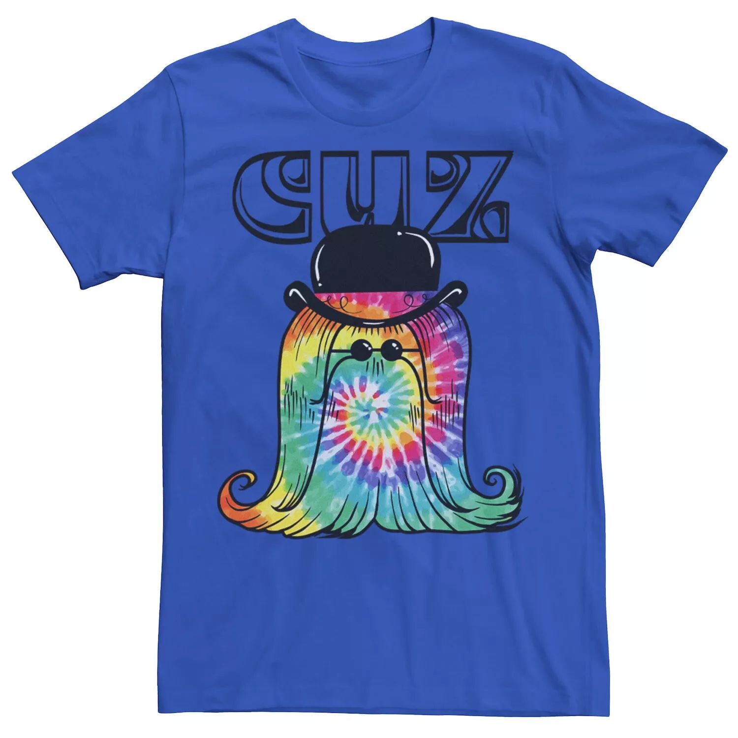 

Мужская футболка «Семейка Аддамс» Cousin It Cuz Tie Dye Licensed Character