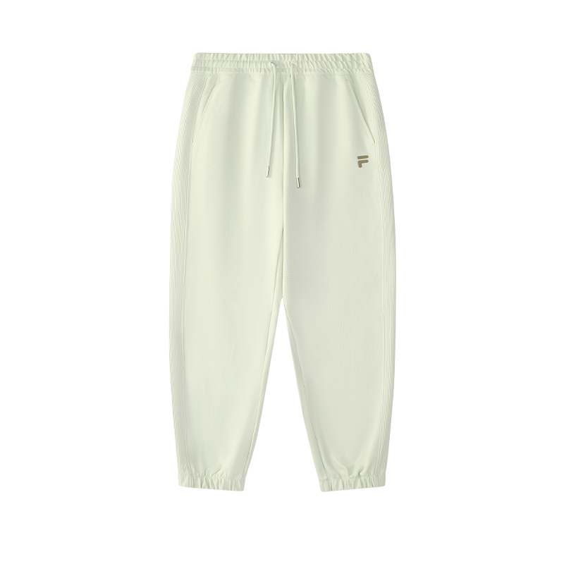 

Вязаные спортивные штаны Women's Beige Porcelain Cyan FILA FUSION, бежевый